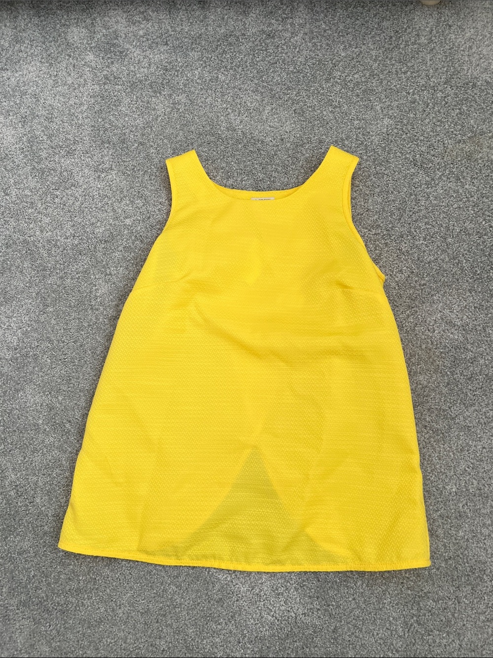 J. Crew Bright Yellow Sleeveless Tank Dress